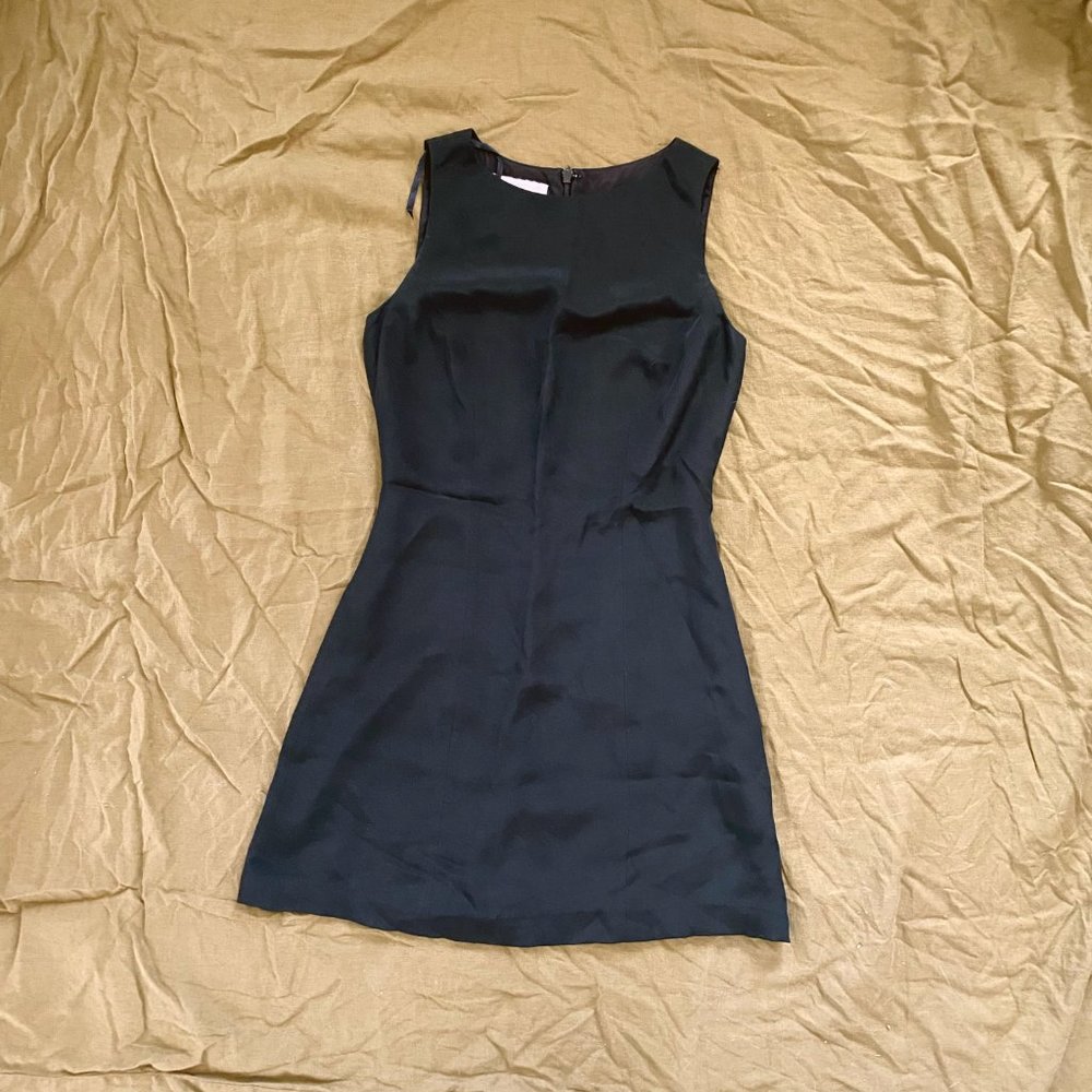 Vintage Silk shift dress 90s minimalism - Hugo Buscati - size 2
